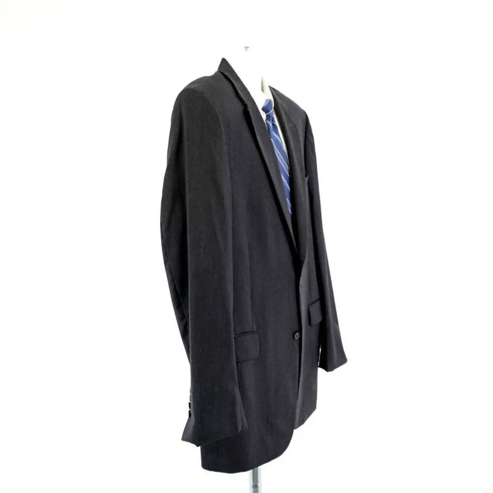 Jos A Bank Signature 42L / Slim 44L Gray Wool Suit Jacket 2 Button Padded Should